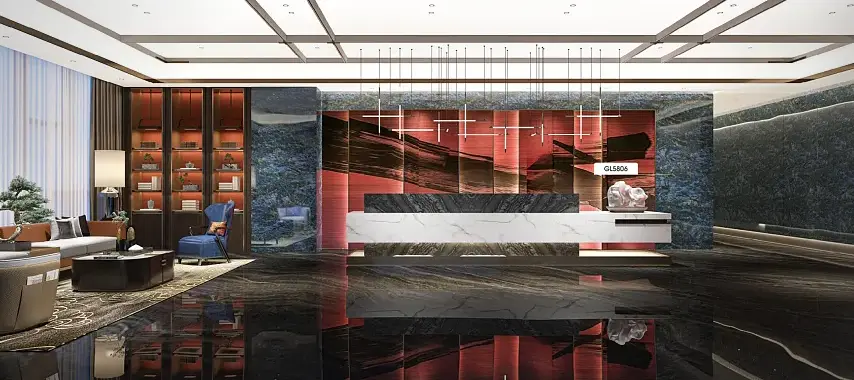 Заманбап дизайн Мрамор ПВХ Фильм түрмөк