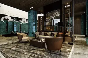 Өзүн-өзү адхазсыз мрамор PVC / PET Film Roll