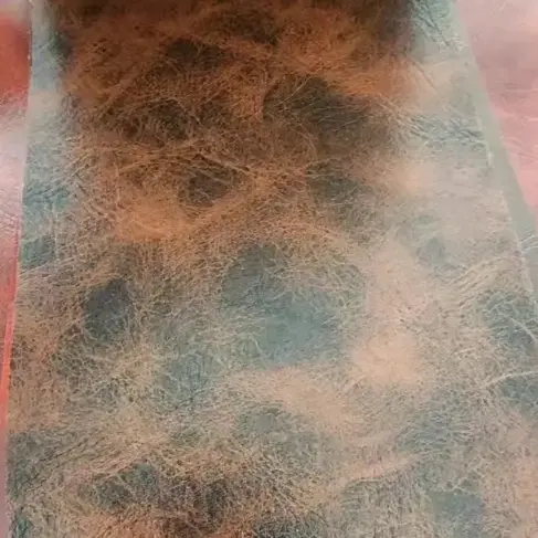 ПВХ Булгаары дем алуу Faux Faux Faux Faux Fabric Film