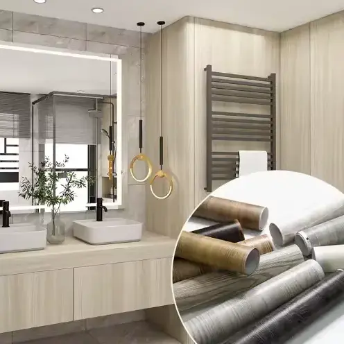 Алынган ПВХ жыгач дан эгиндери текстура фильм